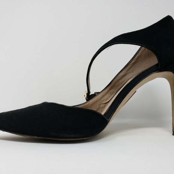 Louise et Cie Womens Heel Size 9 /39 Black pony - Picture 7 of 7